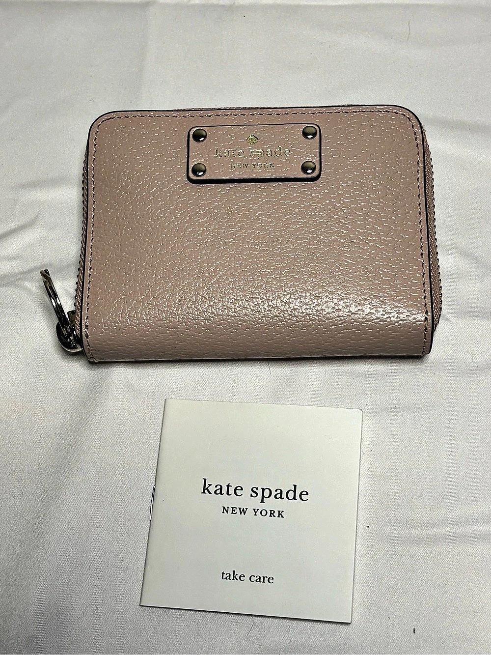 kate spade new york Zip-Around Wallet in Pink Like New